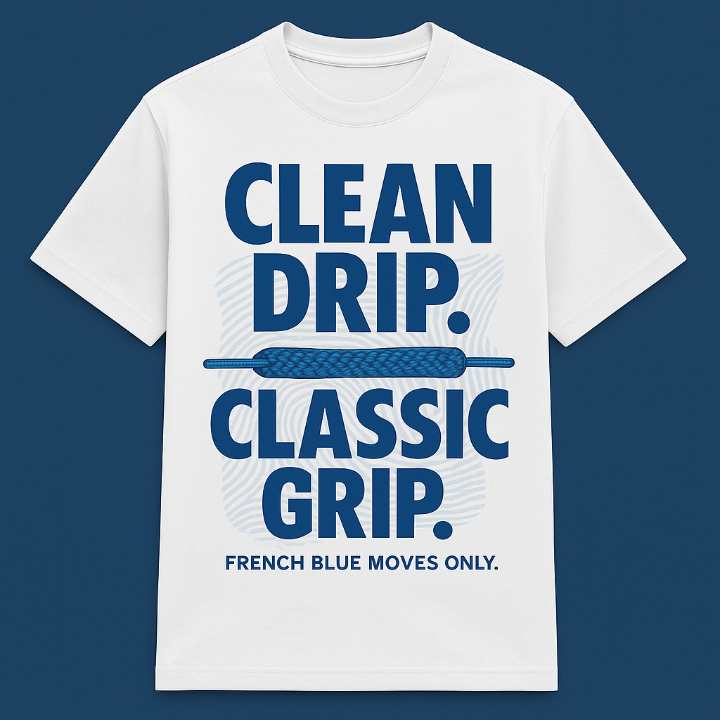 French Blue Statement Tee