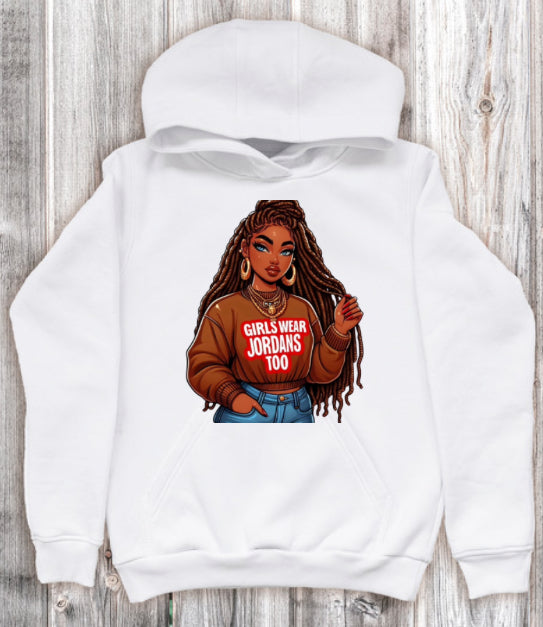 Red and Brown GWJT Girl Hoodie