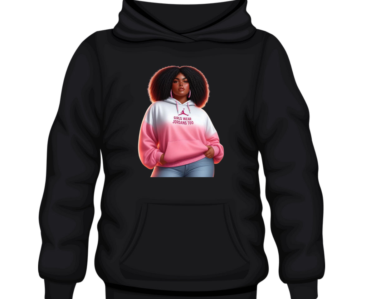 Pink BBW GWJT Girl Hoodie