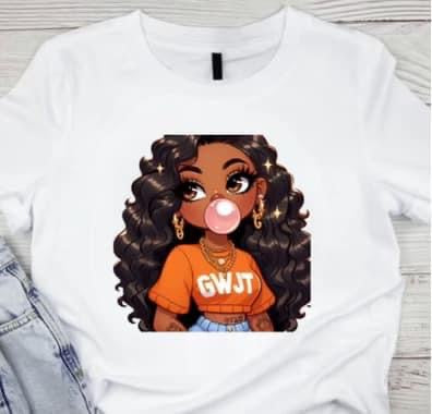 GWJT Orange Bubble Gum Girl