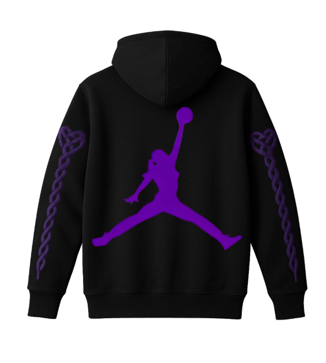 Retro Heartbeat Hoodie Purple 2.0