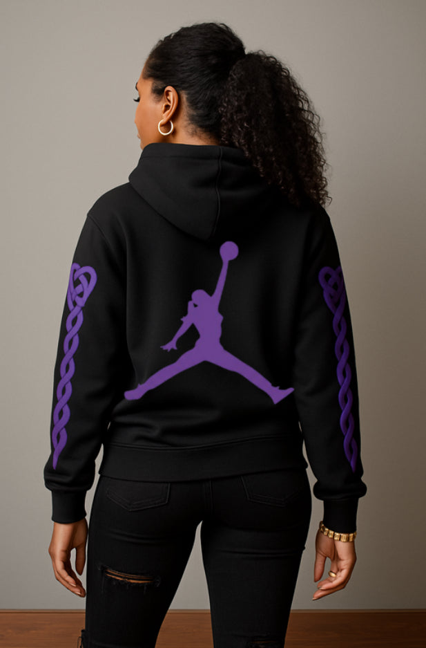 Retro Heartbeat Hoodie Purple 2.0