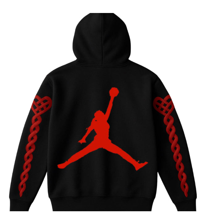 Retro Heartbeat Hoodie Red 2.0