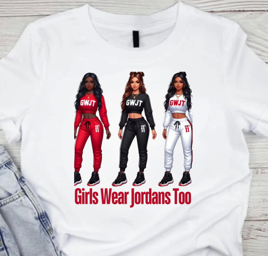 3 Black, White and Red GWJT Girls