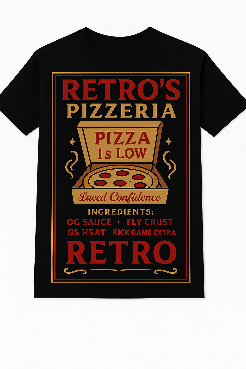 Retro’s Pizzeria 1 Low Tee