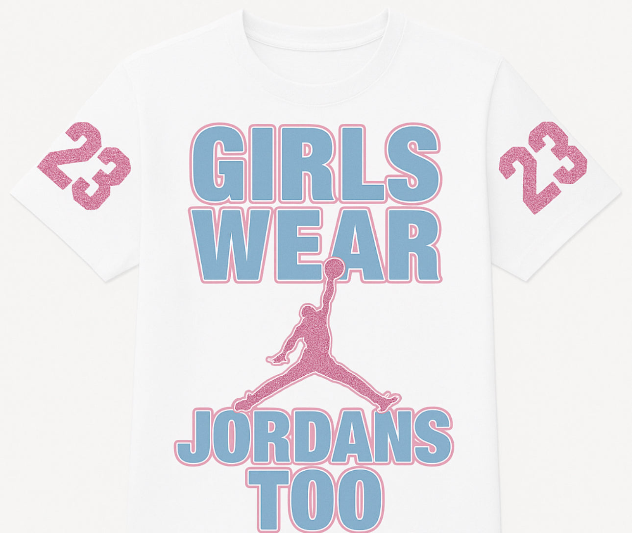 Sky High & Pink Glitz Tee