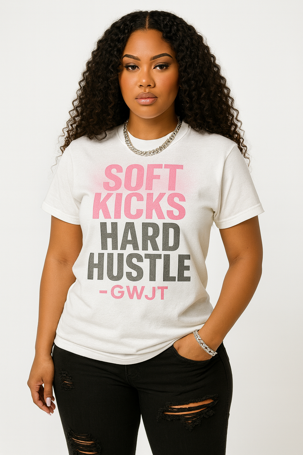 Soft Kicks, Hard Hustle Tee