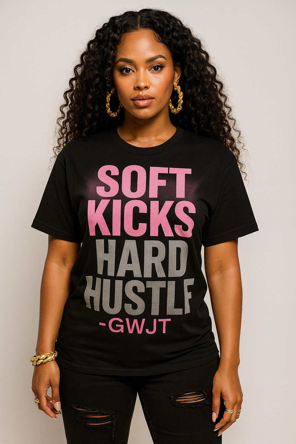 Soft Kicks, Hard Hustle Tee