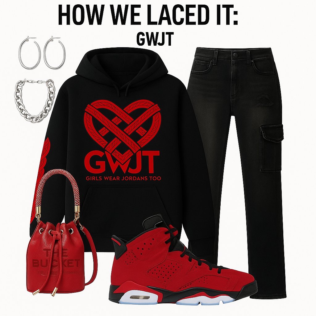 Retro Heartbeat Hoodie Red