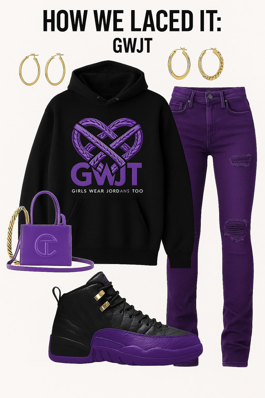 Retro Heartbeat Hoodie Purple 2.0