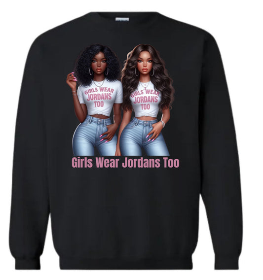 2 White Shirt Girls GWJT Crewneck