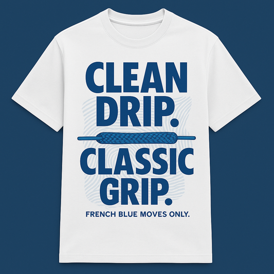 French Blue Statement Tee