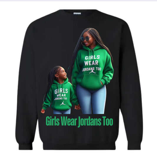 Minnie Me Green GWJT Girl Sweatshirt