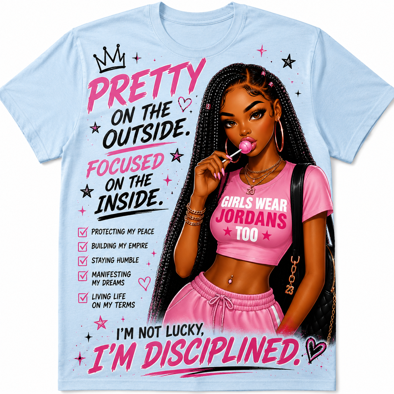 Disciplined In Pink Tee