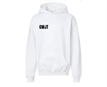 Red and Black GWJT Girl White Hoodie