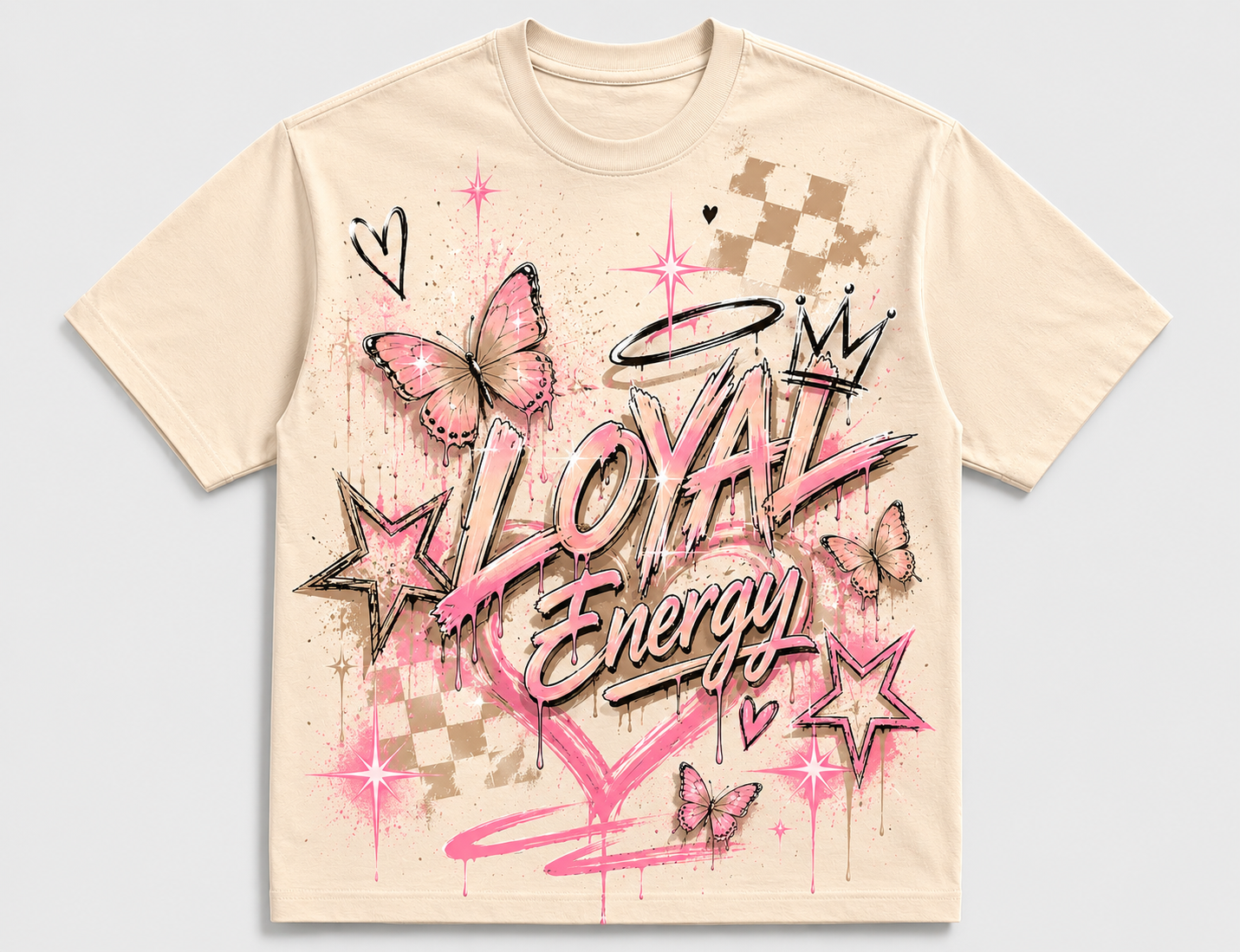 Shy Pink, Loud Energy Tee