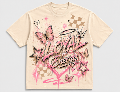 Shy Pink, Loud Energy Tee
