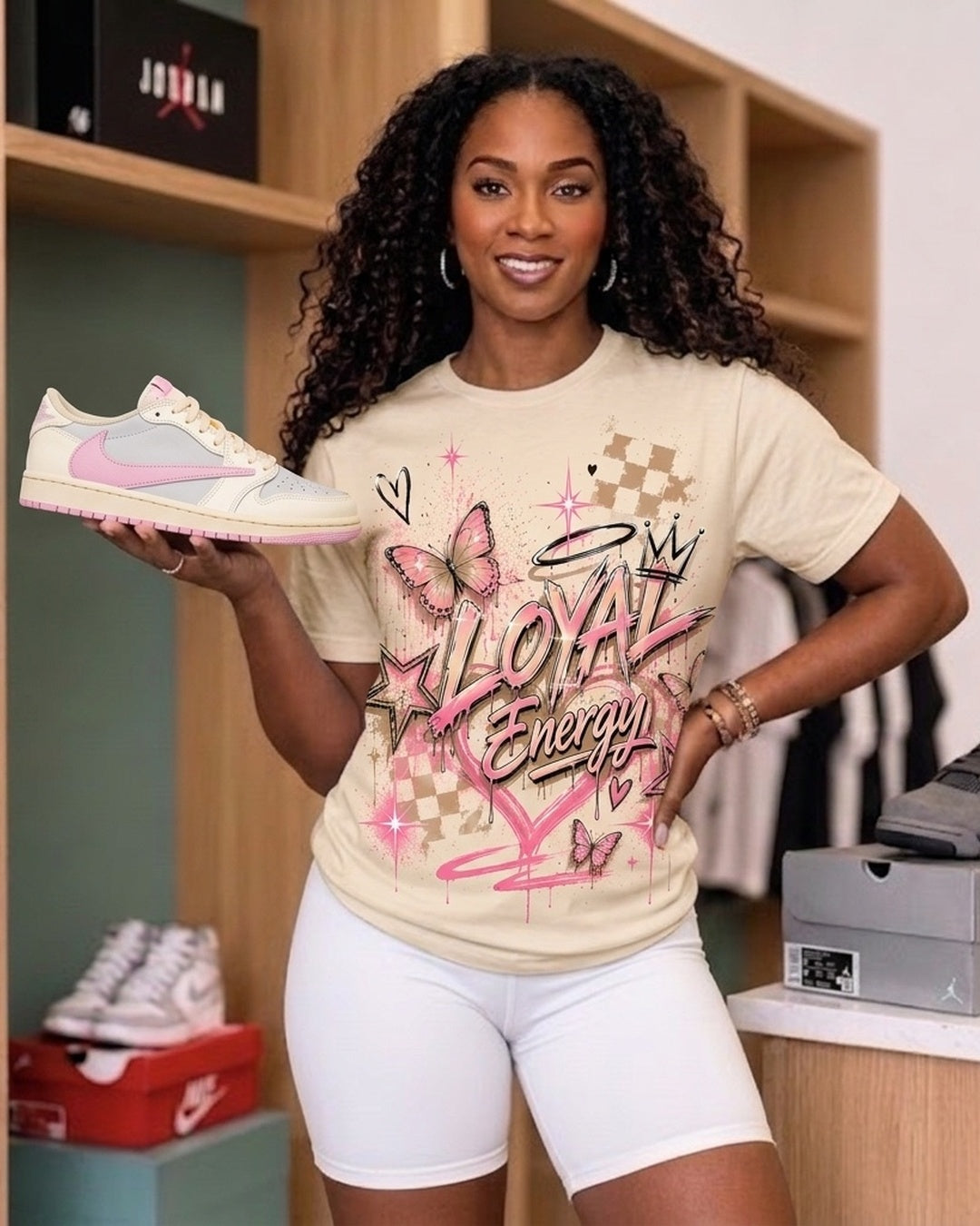 Shy Pink, Loud Energy Tee