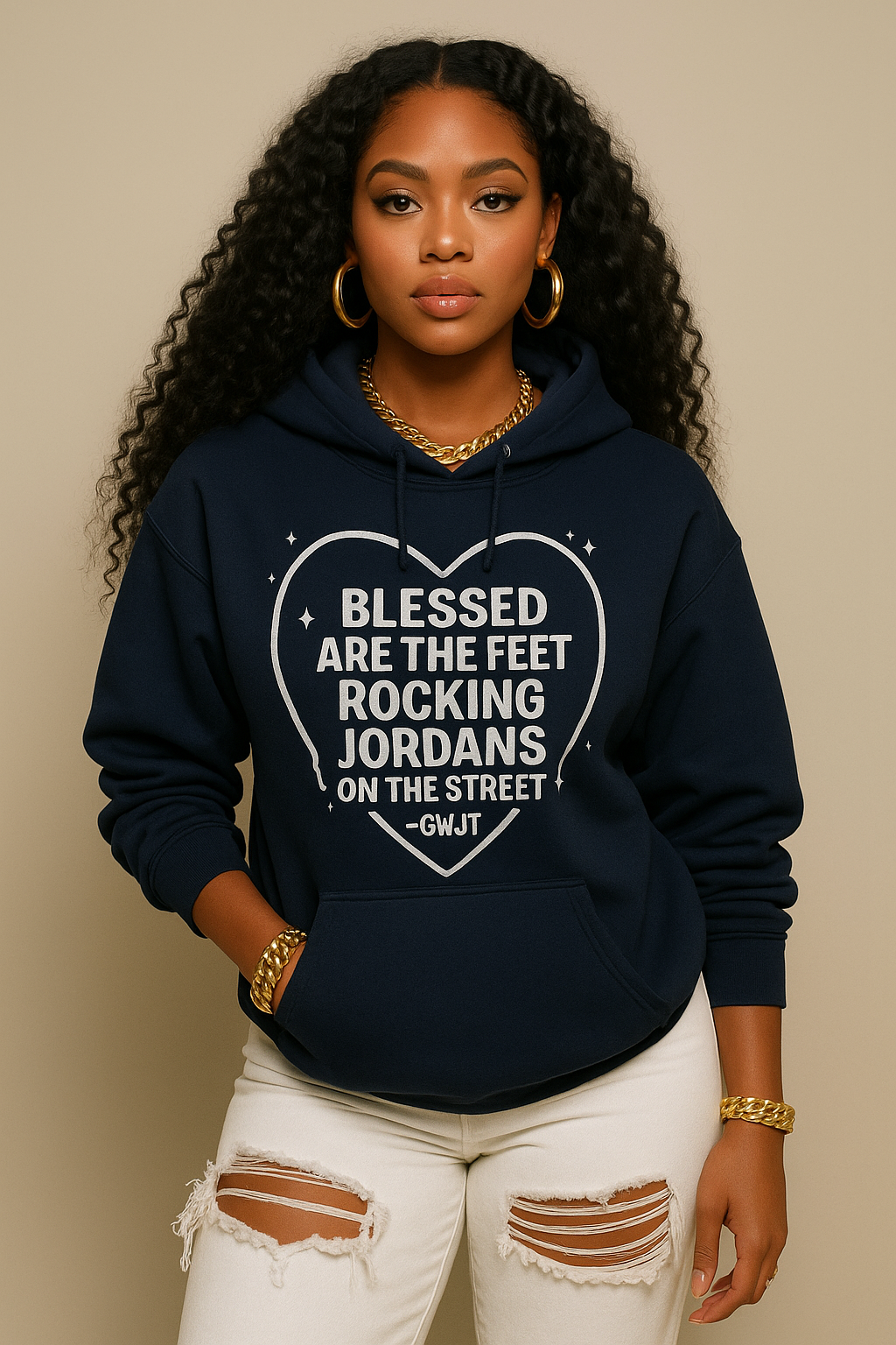 Blessed Feet -Laced in Grace Hoodie