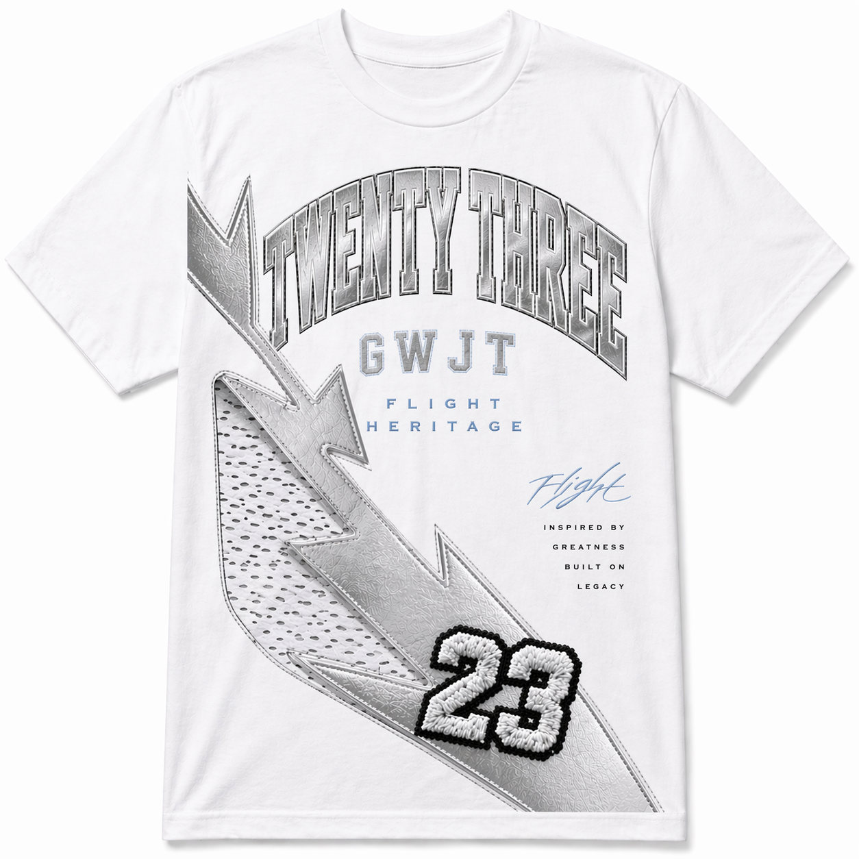White Luxe Energy Tee