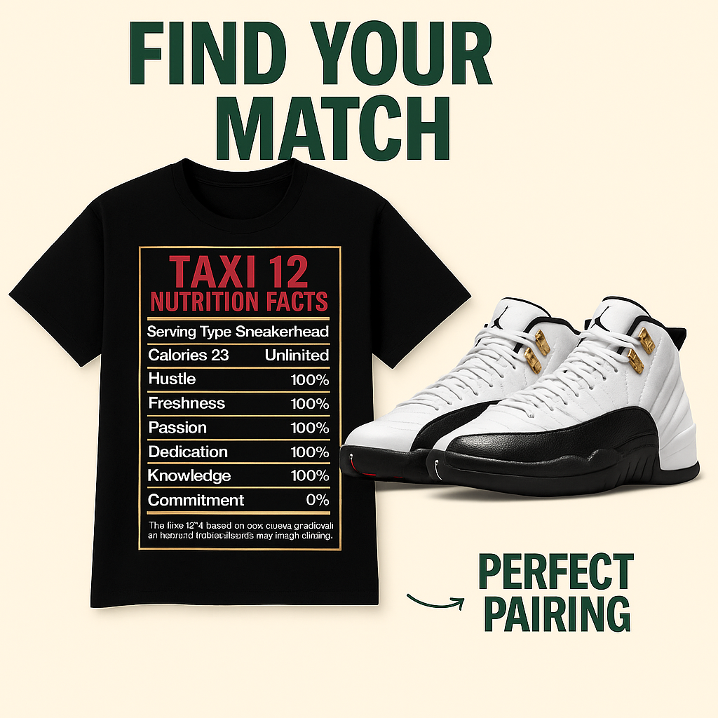 Taxi 12 Nutrition Facts Tee