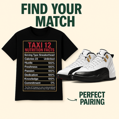 Taxi 12 Nutrition Facts Tee