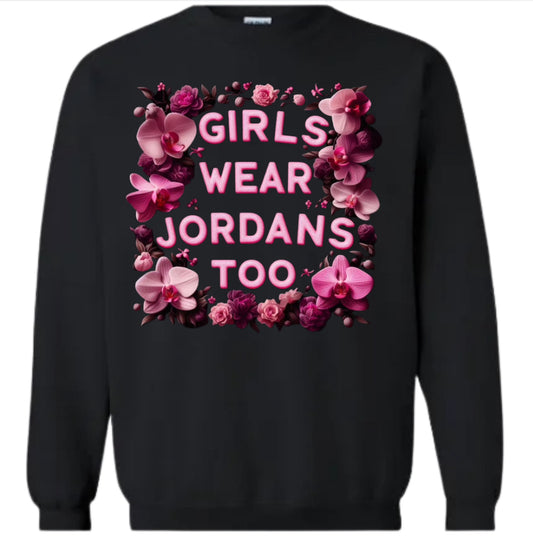 Pink Flower GWJT Crewneck