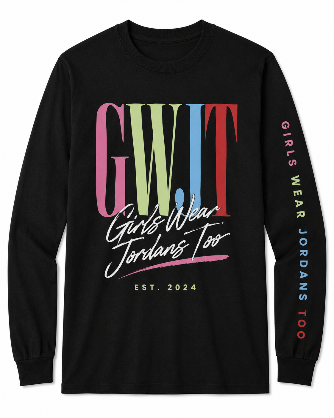 Color Outside the Lines Long Sleeve Tee