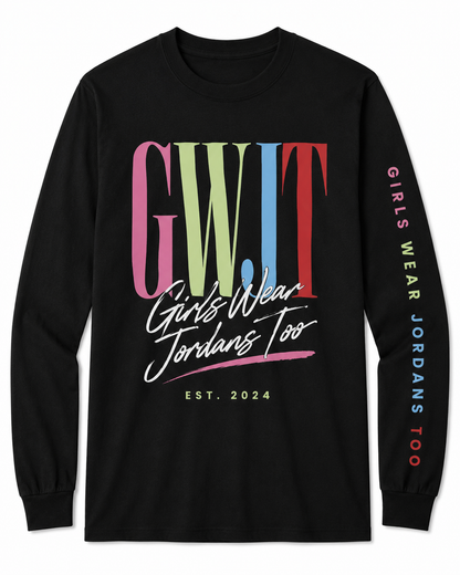 Color Outside the Lines Long Sleeve Tee