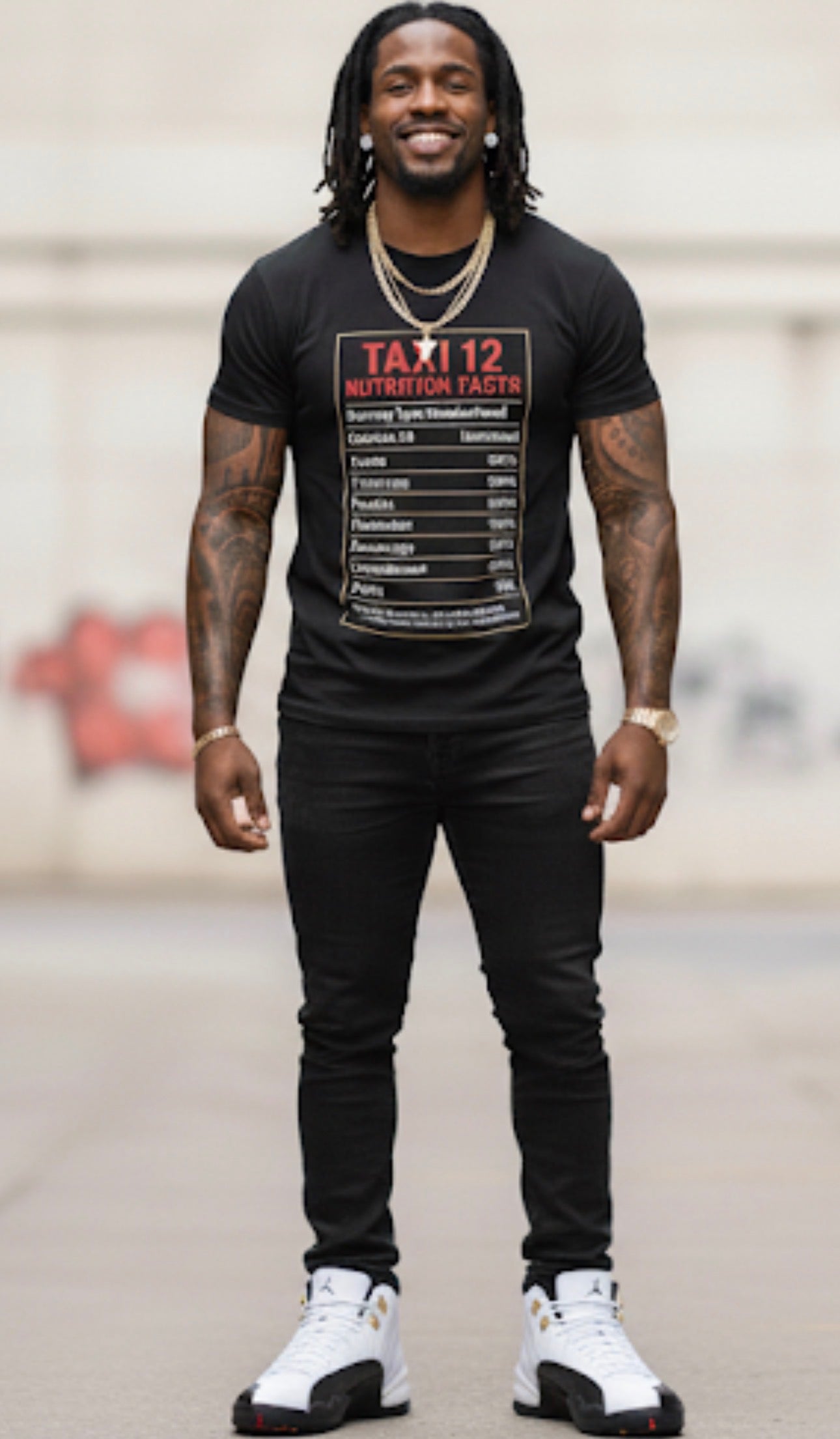 Taxi 12 Nutrition Facts Tee