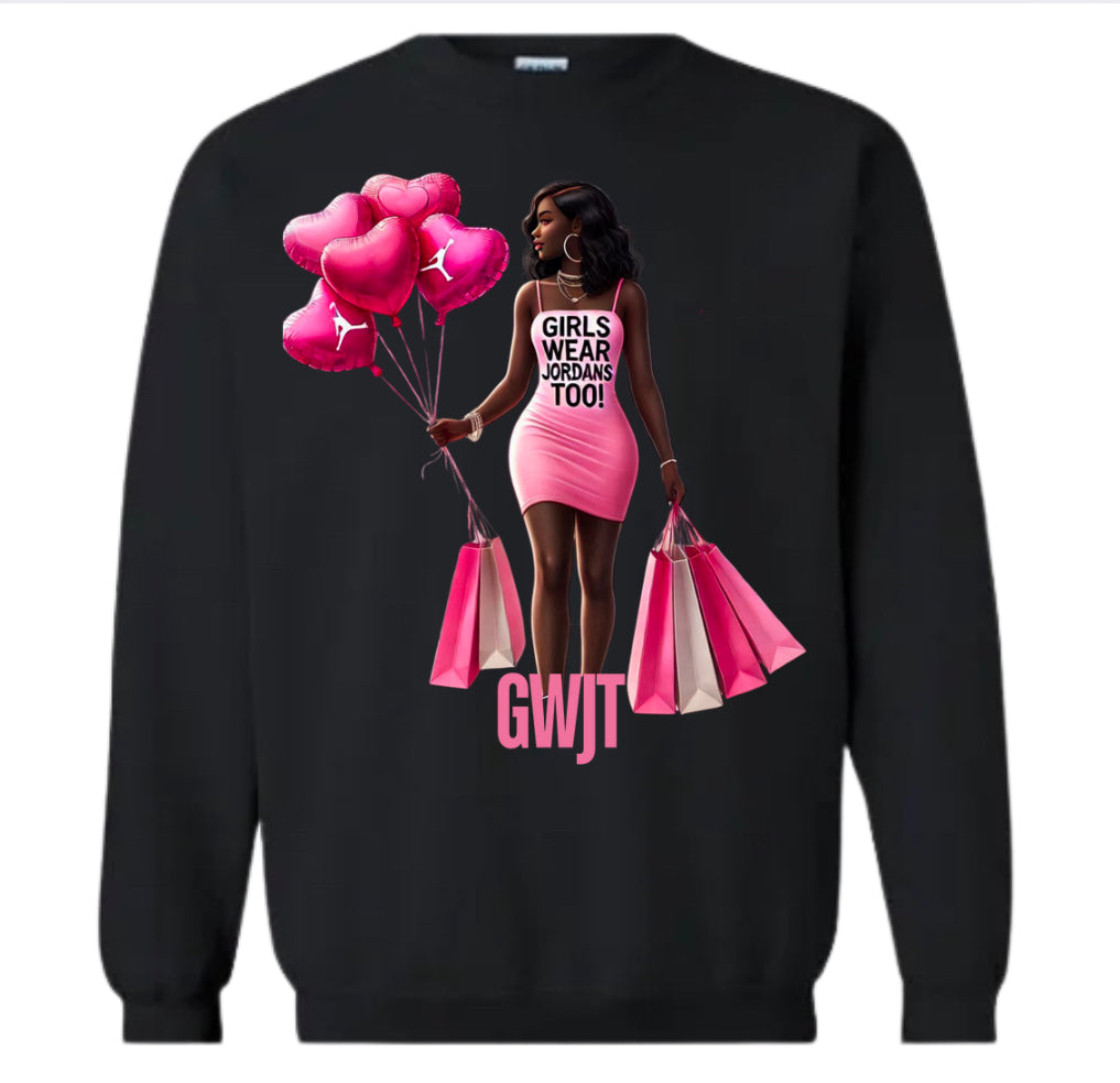 GWJT Valentines Day Girl Sweatshirt