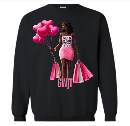 GWJT Valentines Day Girl Sweatshirt