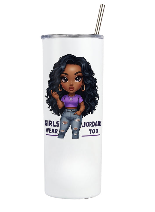 “Mini GWJT Purple Girl” Tumbler –Chibi Edition