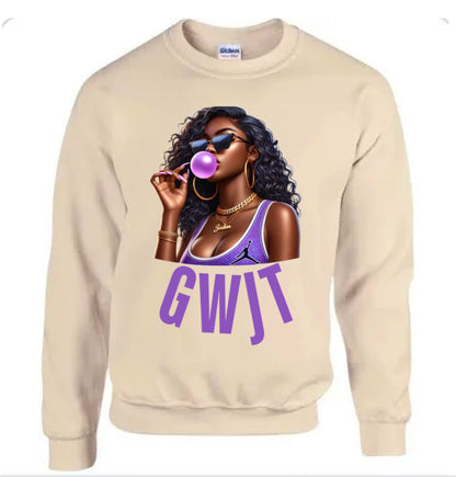 Purple Bubble Gum GWJT Sweatshirt
