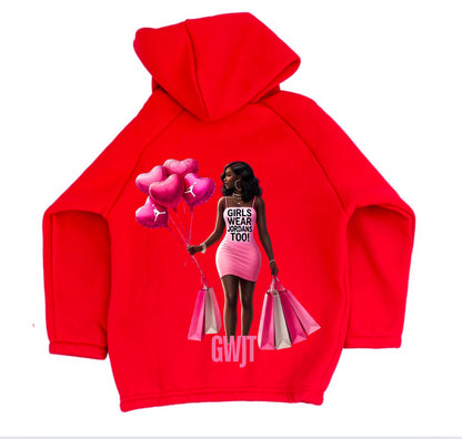 GWJT Valentines Day Girl Hoodie