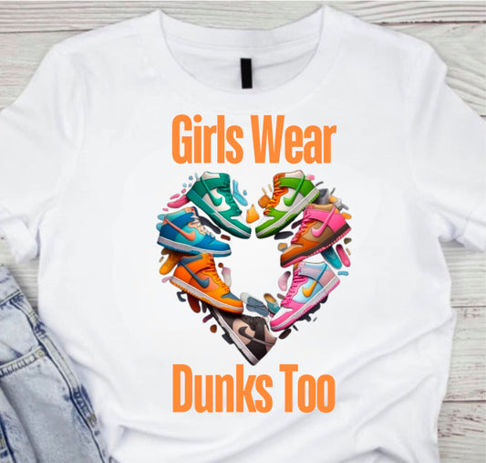 Orange I Heart Dunks