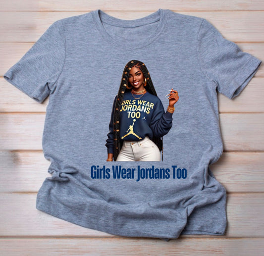 Blue and Gold GWJT girl 
Tshirt