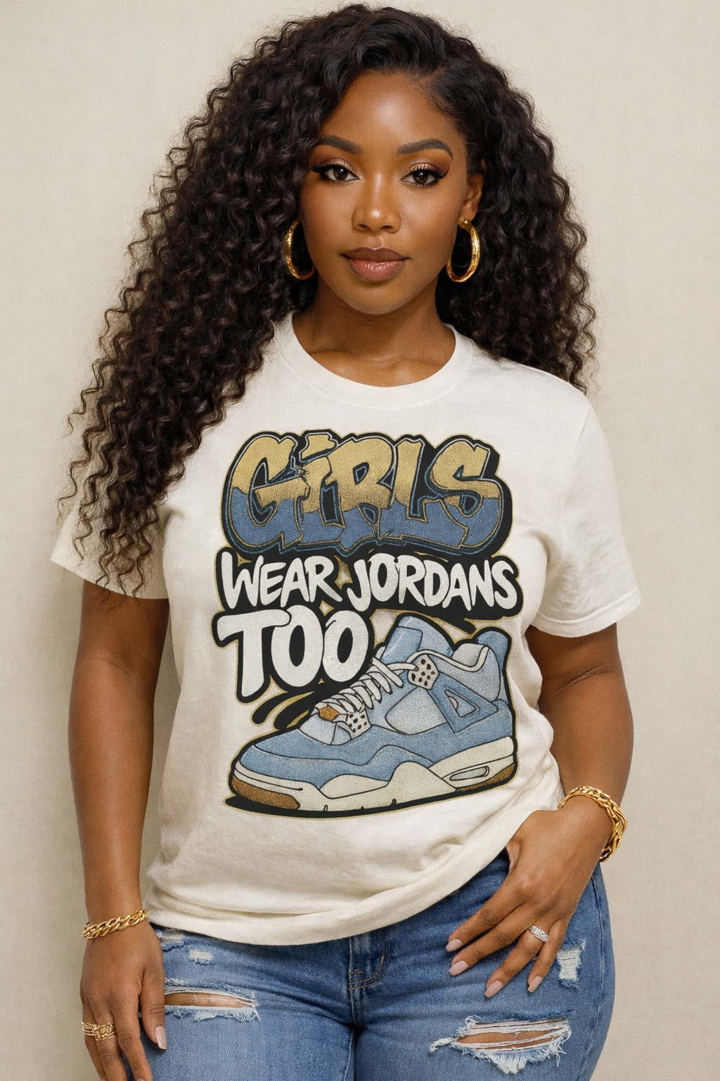 Street Denim Drip Tee