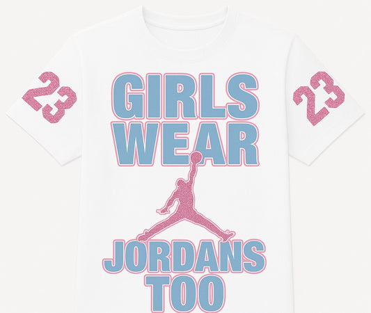 Sky High & Pink Glitz Tee