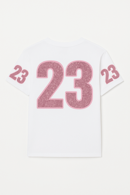 Sky High & Pink Glitz Tee