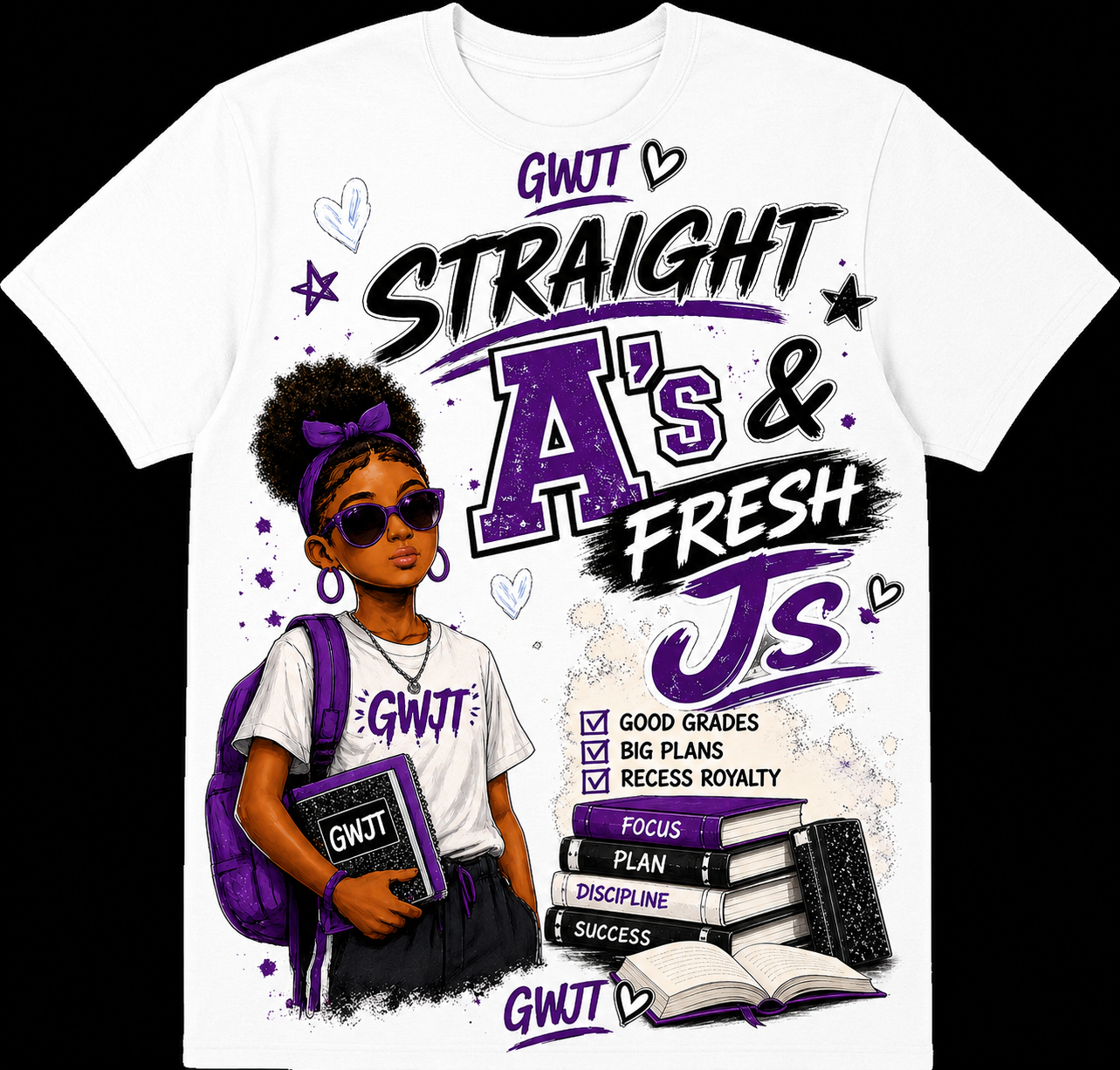 Straight A’s & Fresh J’s Kids Tee