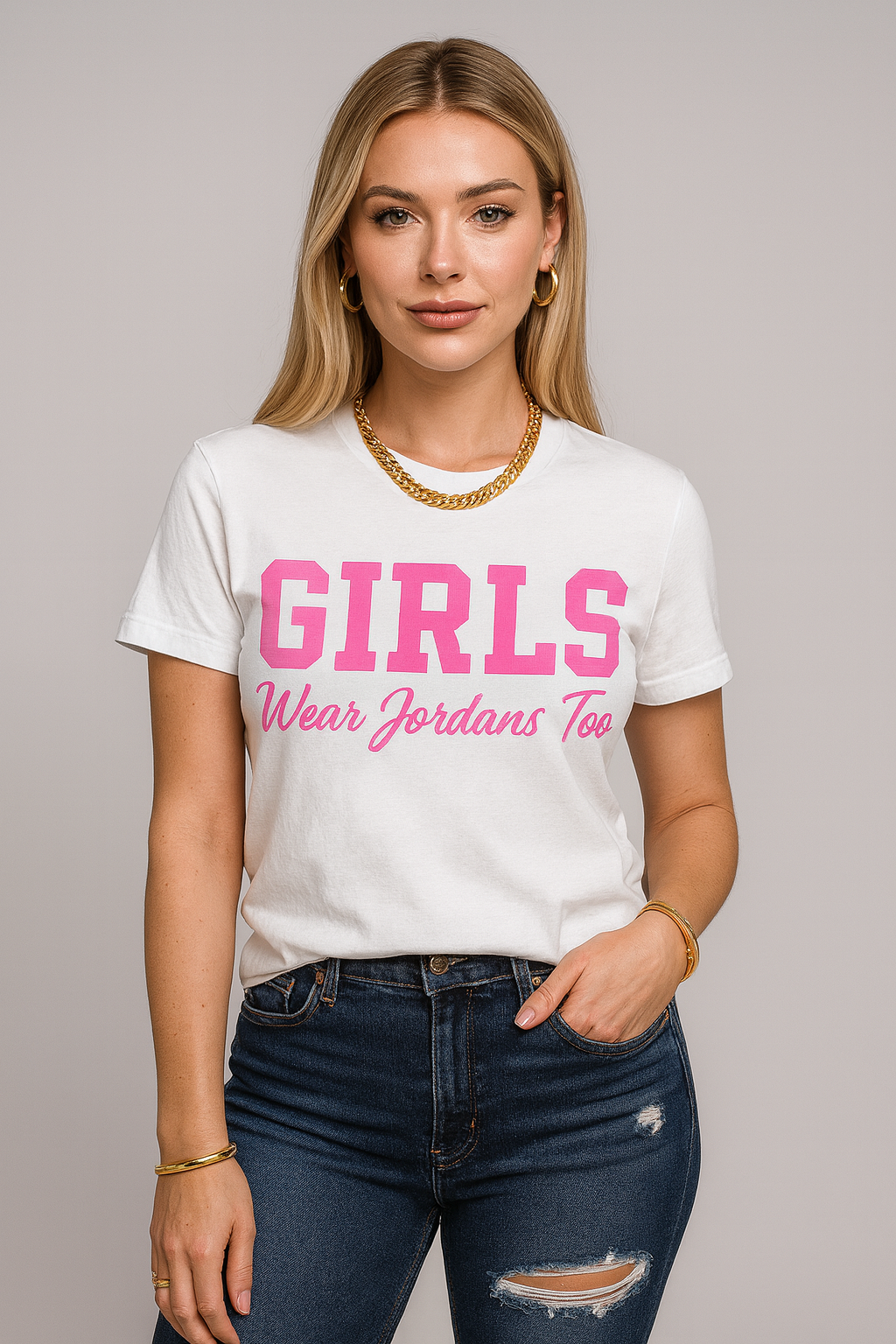 The OG “Girls Wear Jordans Too” Tee