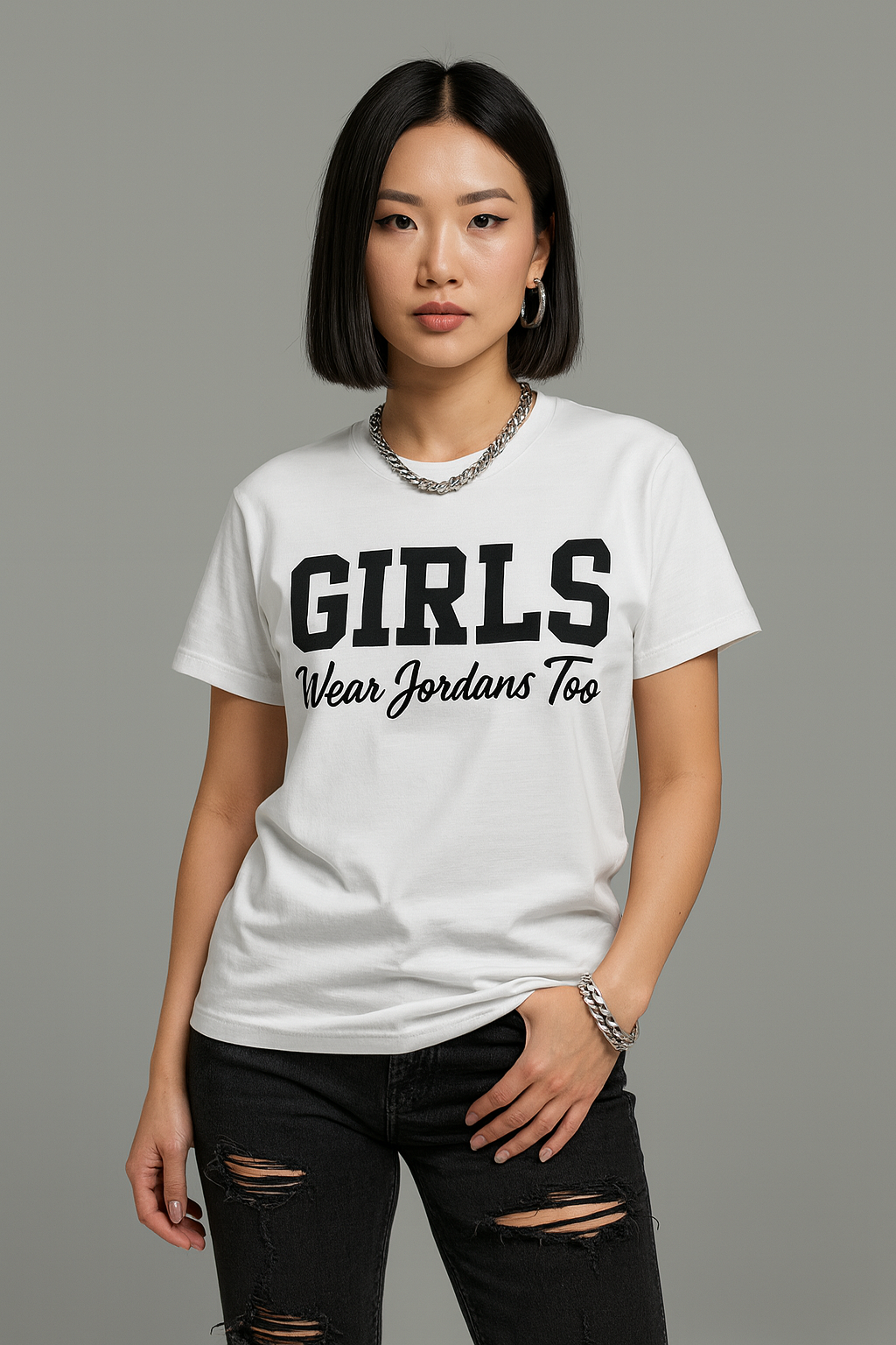 The OG “Girls Wear Jordans Too” Tee