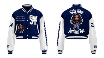 PRE ORDER- Crop Sneakerhead Royalty Varsity Jacket