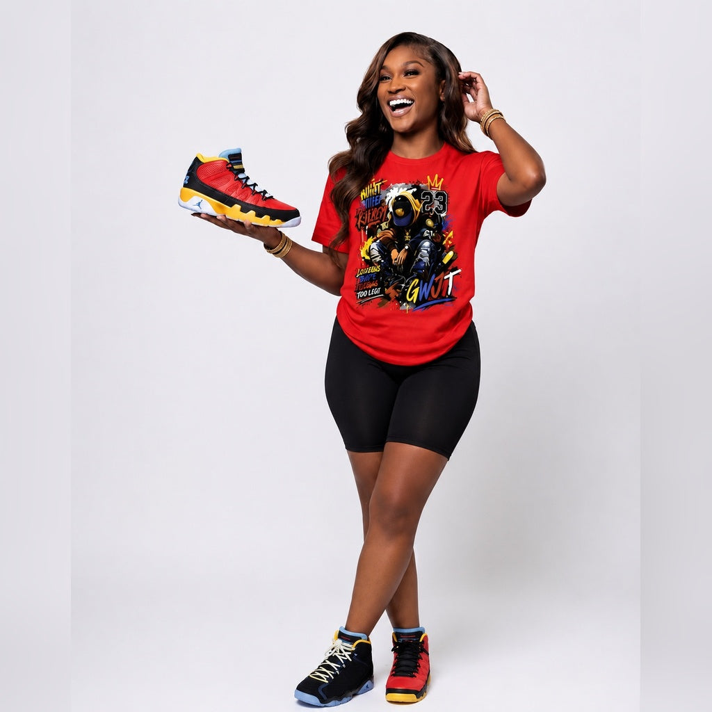 Kilroy Energy Tee product image with bold sneaker-inspired graphic