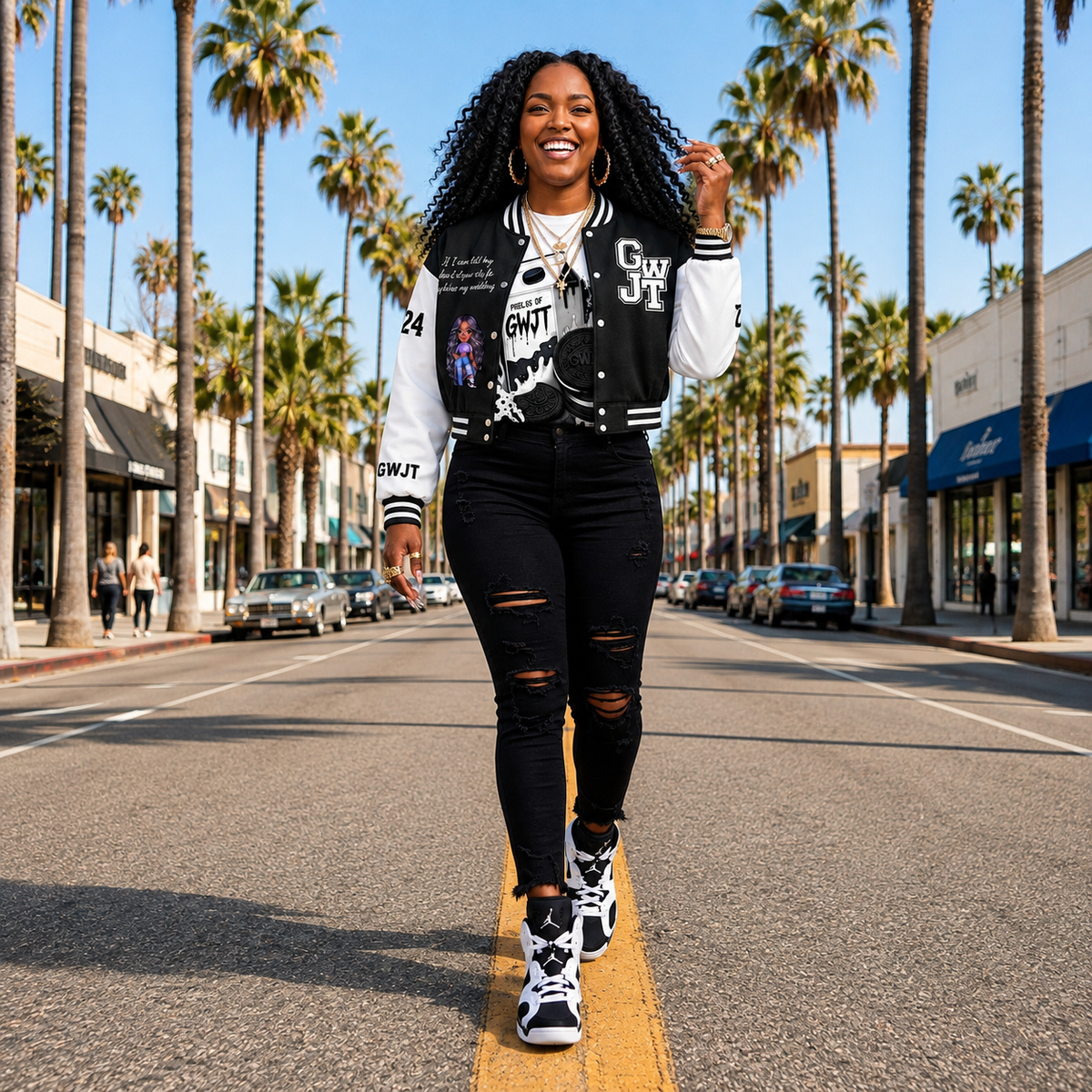 PRE ORDER- Crop Sneakerhead Royalty Varsity Jacket