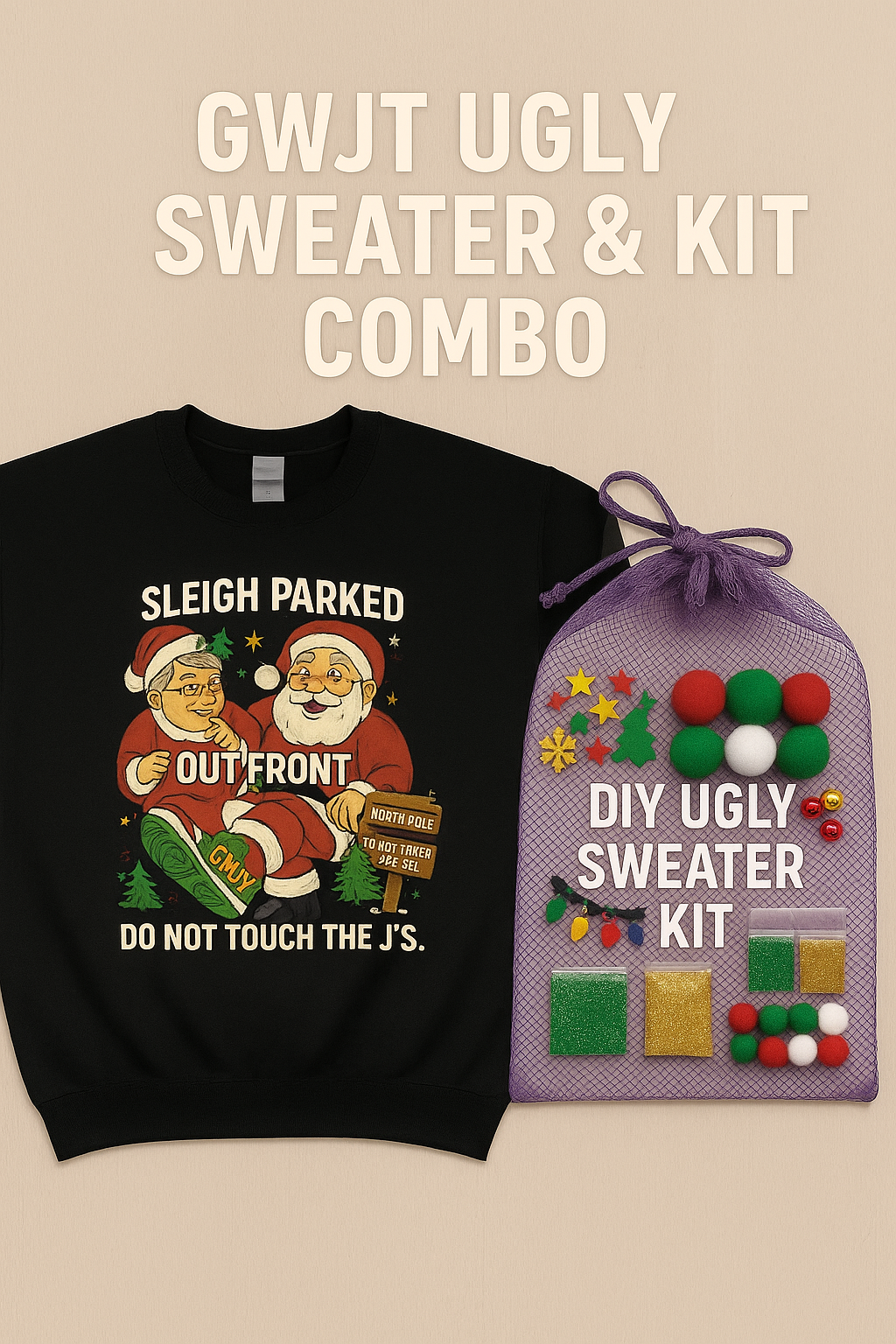 Sleigh My J’s Ugly Sweater Combo