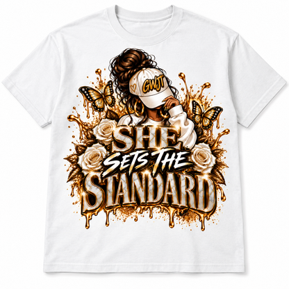 She Sets the Standard Tee